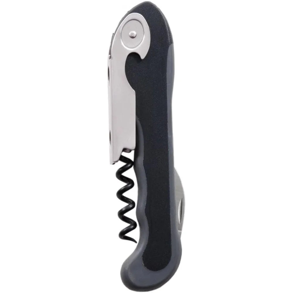 Soft Touch Waiters Corkscrew With Foil Cutter Wine Opener