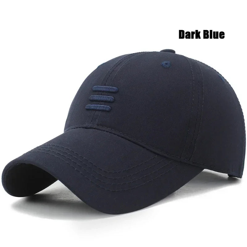 Unisex Cotton Snapback Baseball Cap Four Colors Casual Outdoor Dad Hat