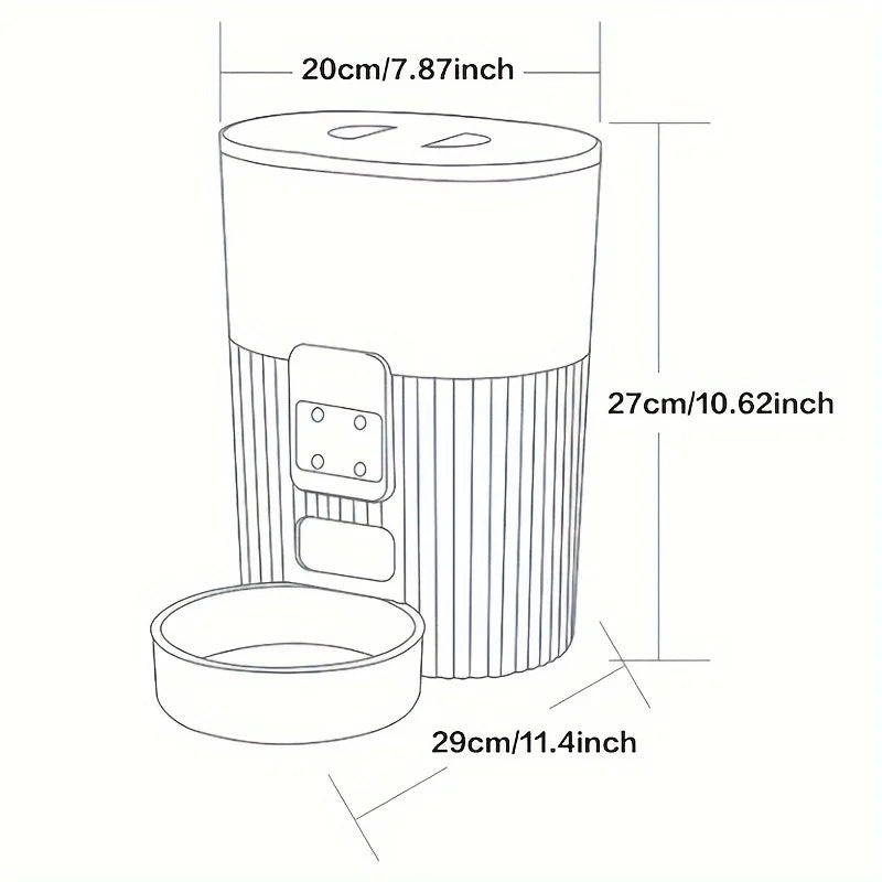 Papifeed Cat Automatic Feeder WiFi Remote Dispenser