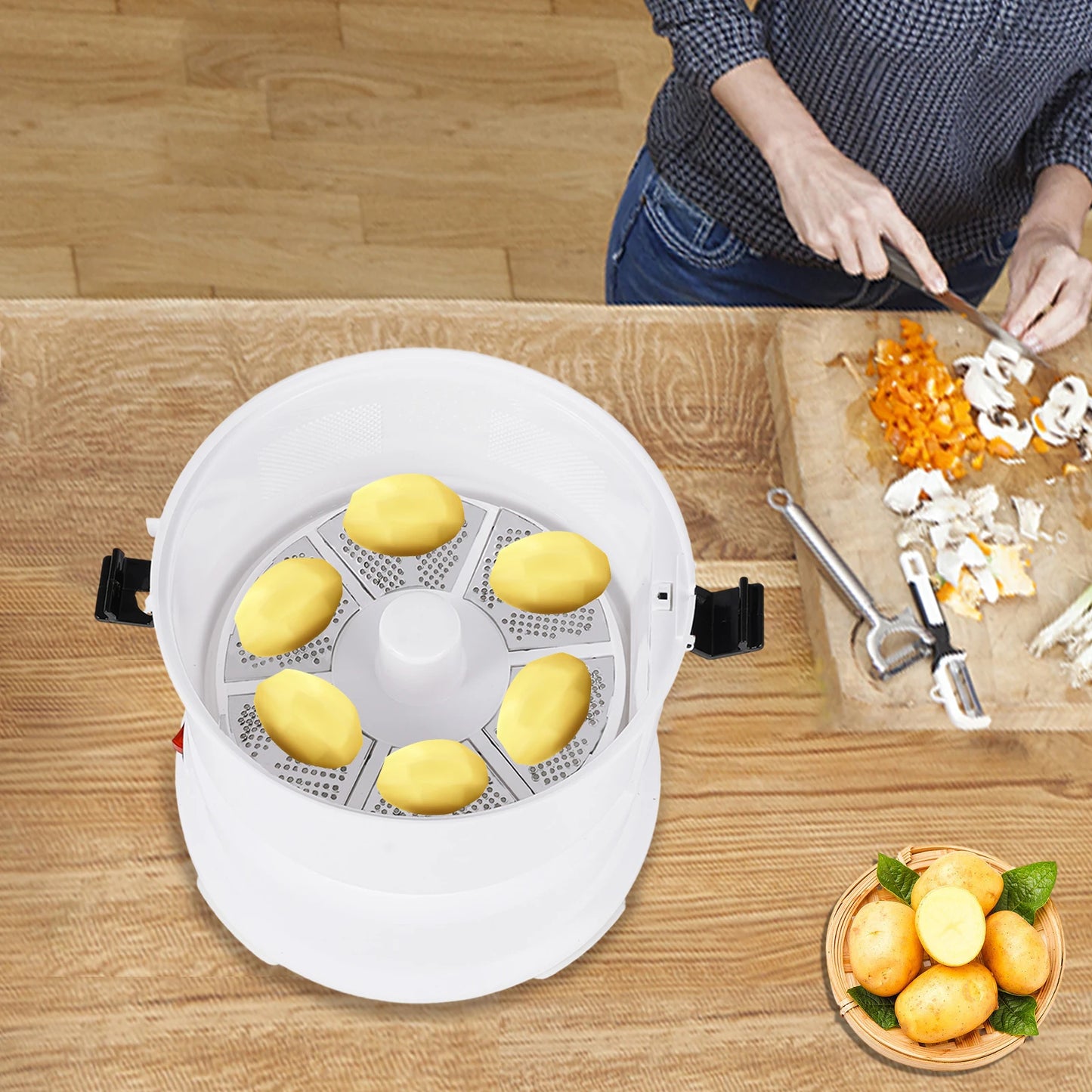 Electric Potato Peeler Fast Fully Automatic Labor Saving