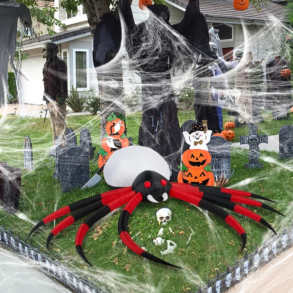 11.8ft Big Spider Inflatable Rotating Lamp Plate With LEDs