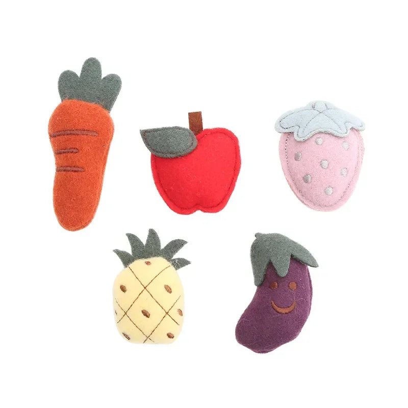 Cat Grass Mint Plush Toys Felt Series Training Toy Catnip
