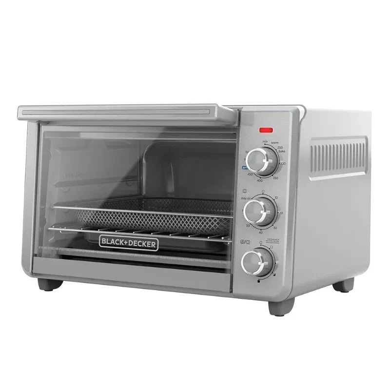Black and Decker 6 Slice Crisp N Bake Air Fry Toaster Oven 078 Cubic Feet Interior