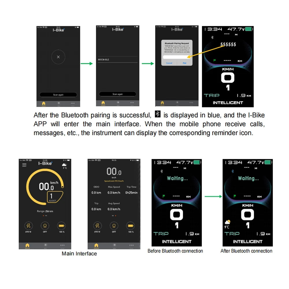 Bafang CAN Protocol Display 860C 600C 530S Bluetooth