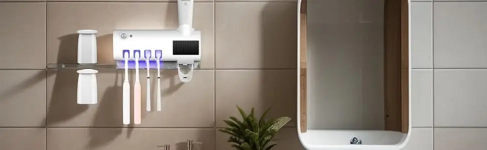 Wall Mounted Toothbrush Dispenser With Four Slots