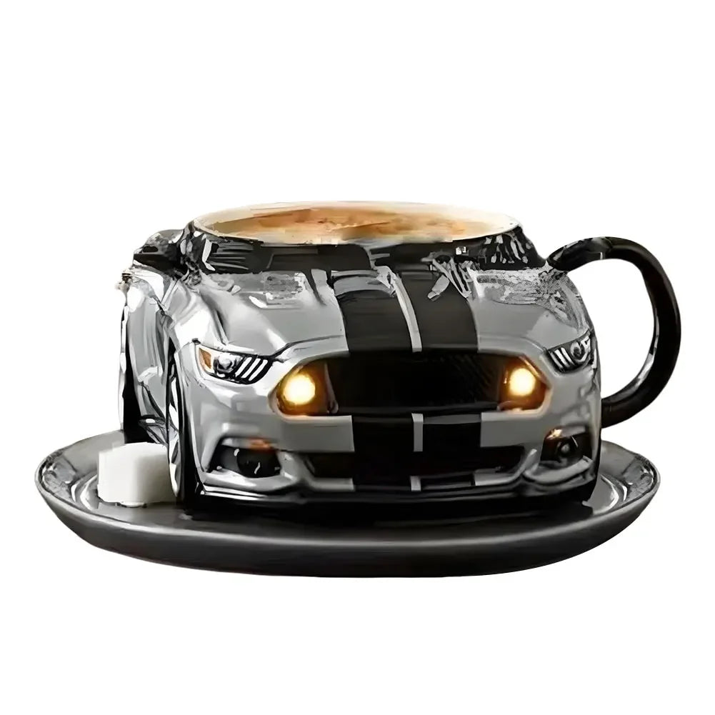 Handcrafted Car Shaped Stainless Steel 300ML Coffee Mug