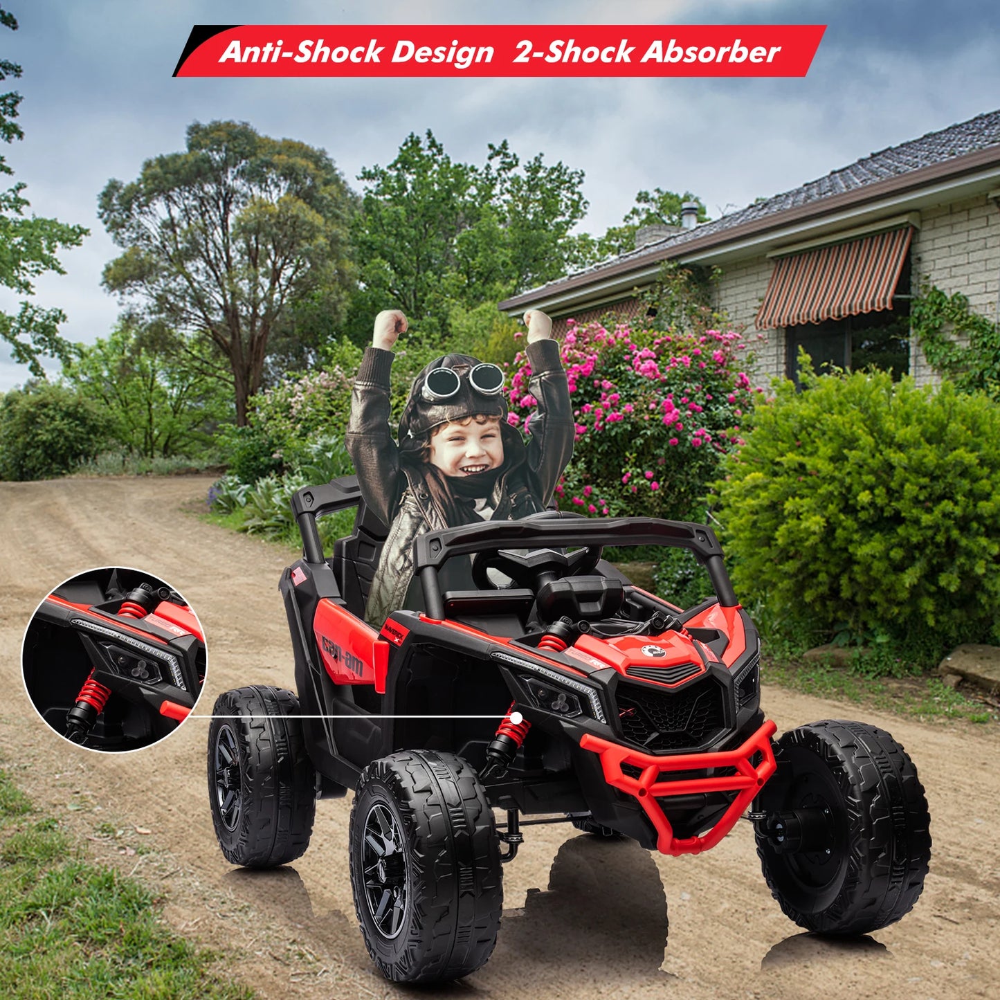 Licensed Can Am Kids Electric UTV Ride On Car With Remote