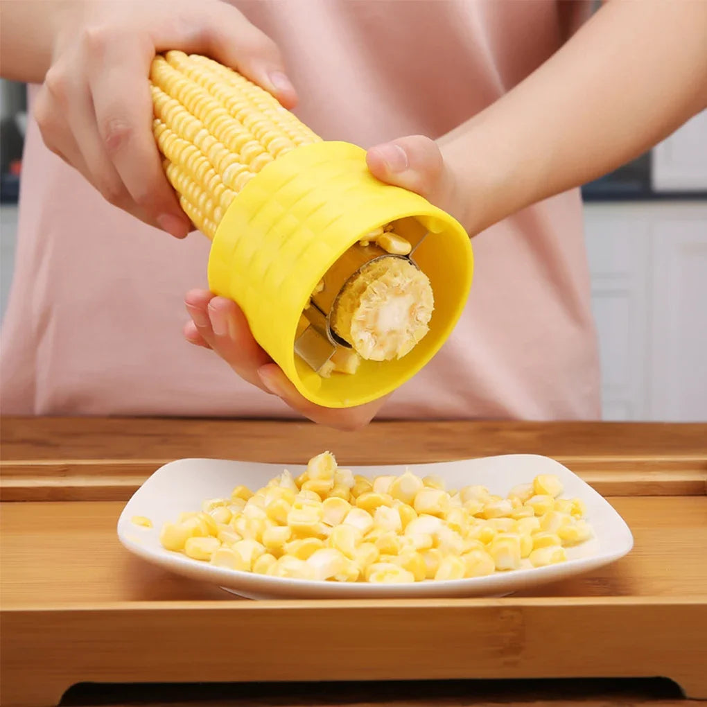 Stainless Steel Corn Stripper Cob Cutter Kitchen Gadget