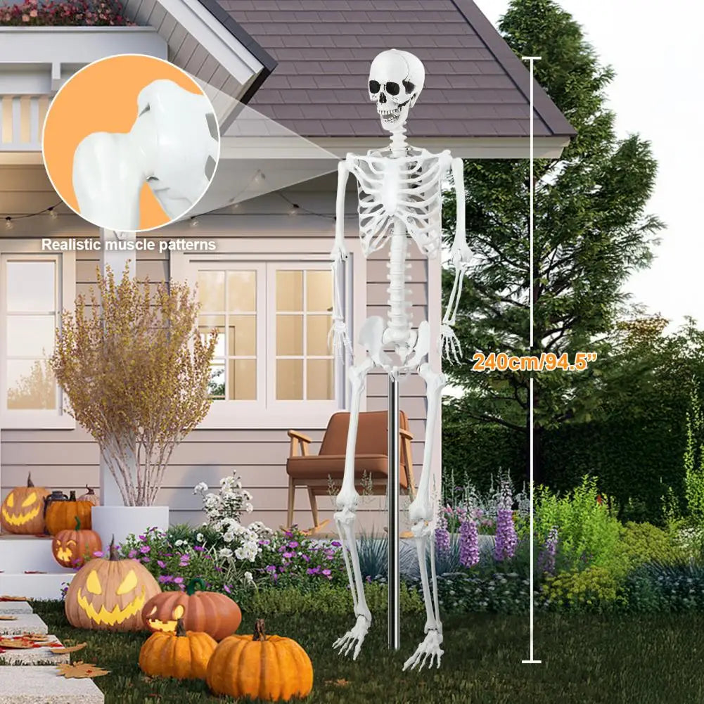 7.8ft Giant Skeleton Life Size Realistic For Lawn Decor