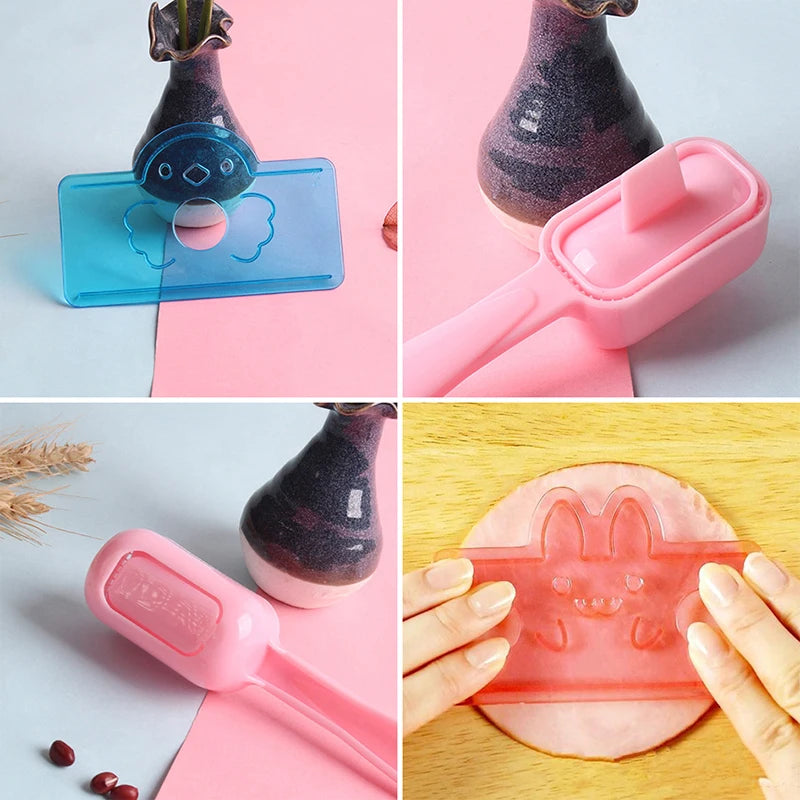 Creative 5 In 1 Cartoon Rice Ball Mold Onigiri Cutter