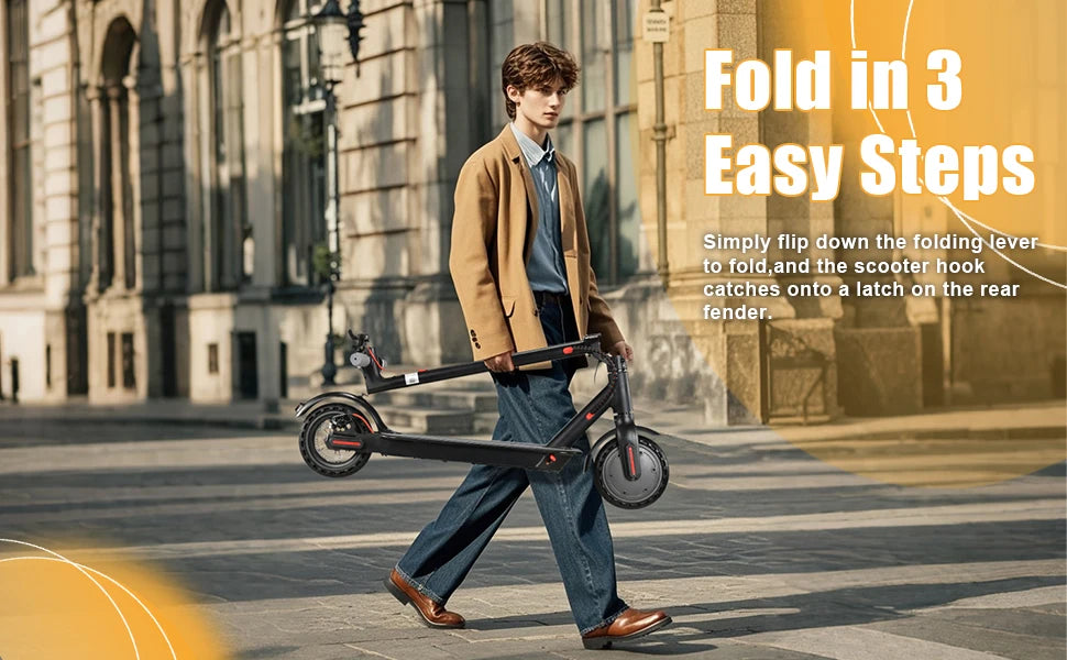 Foldable 350W Electric Scooter 30kmh Explosion Proof Tires