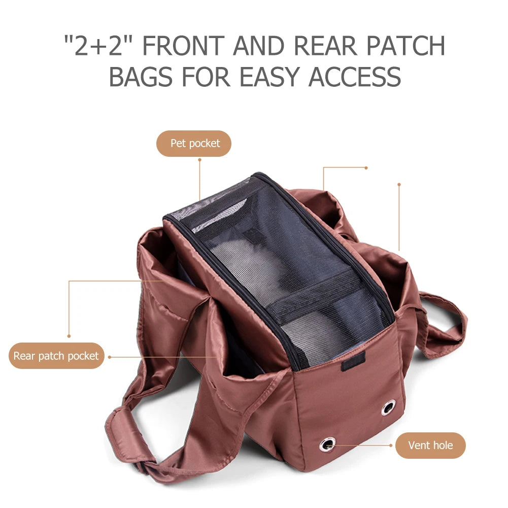 Breathable Cat Carrier Bag Portable Travel Shoulder Bag