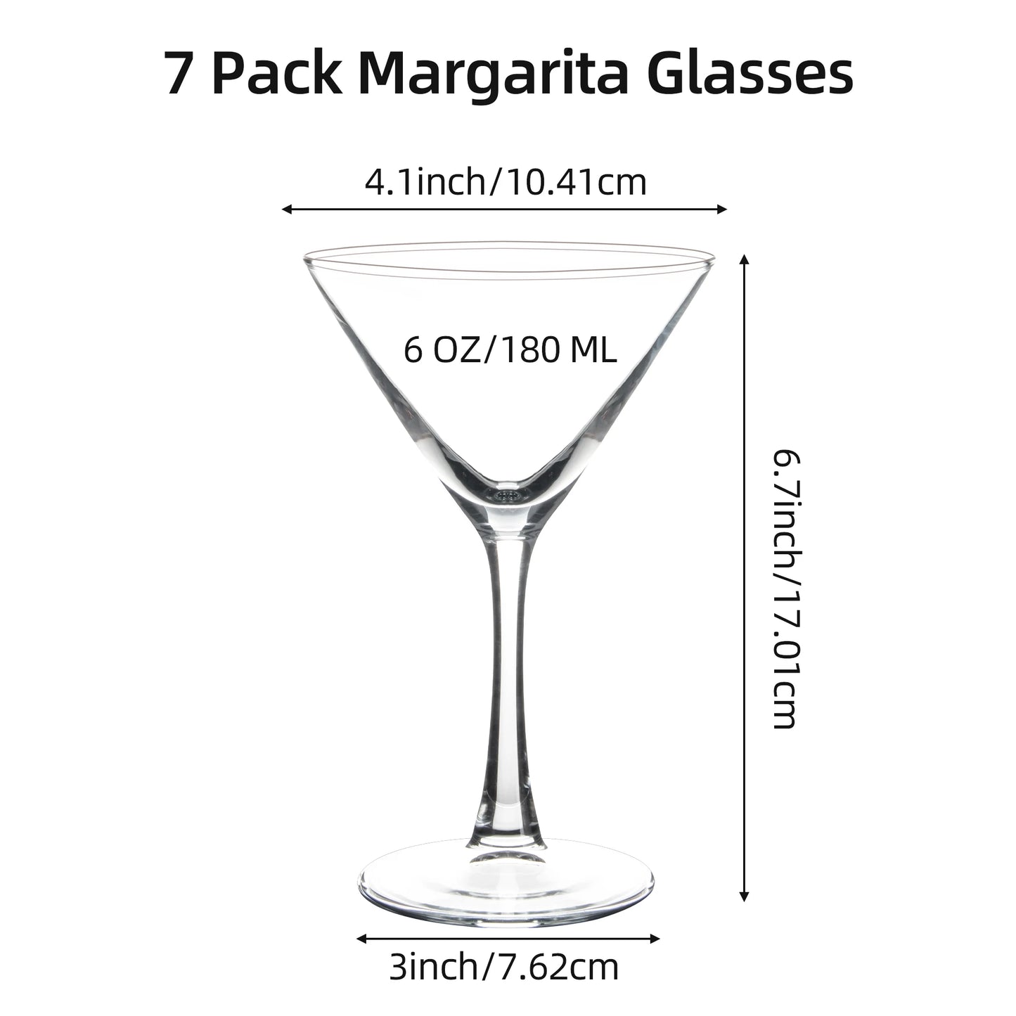 Six Ounce Cocktail Glasses Shatterproof Dishwasher Safe