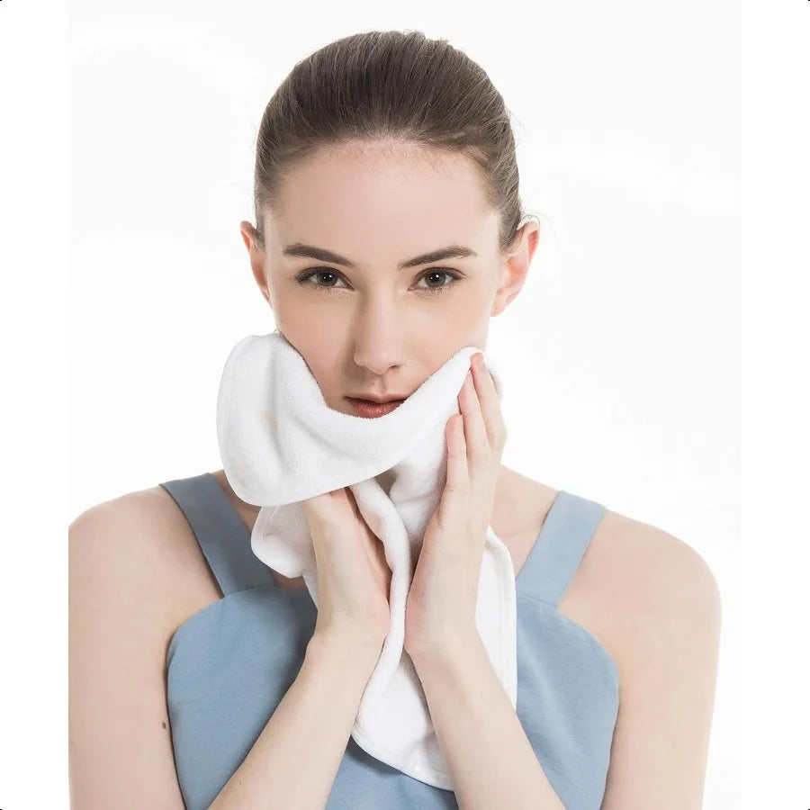 KLNYOO Ultra Soft Facial Cloths 12x12 Washcloths 6 Pack