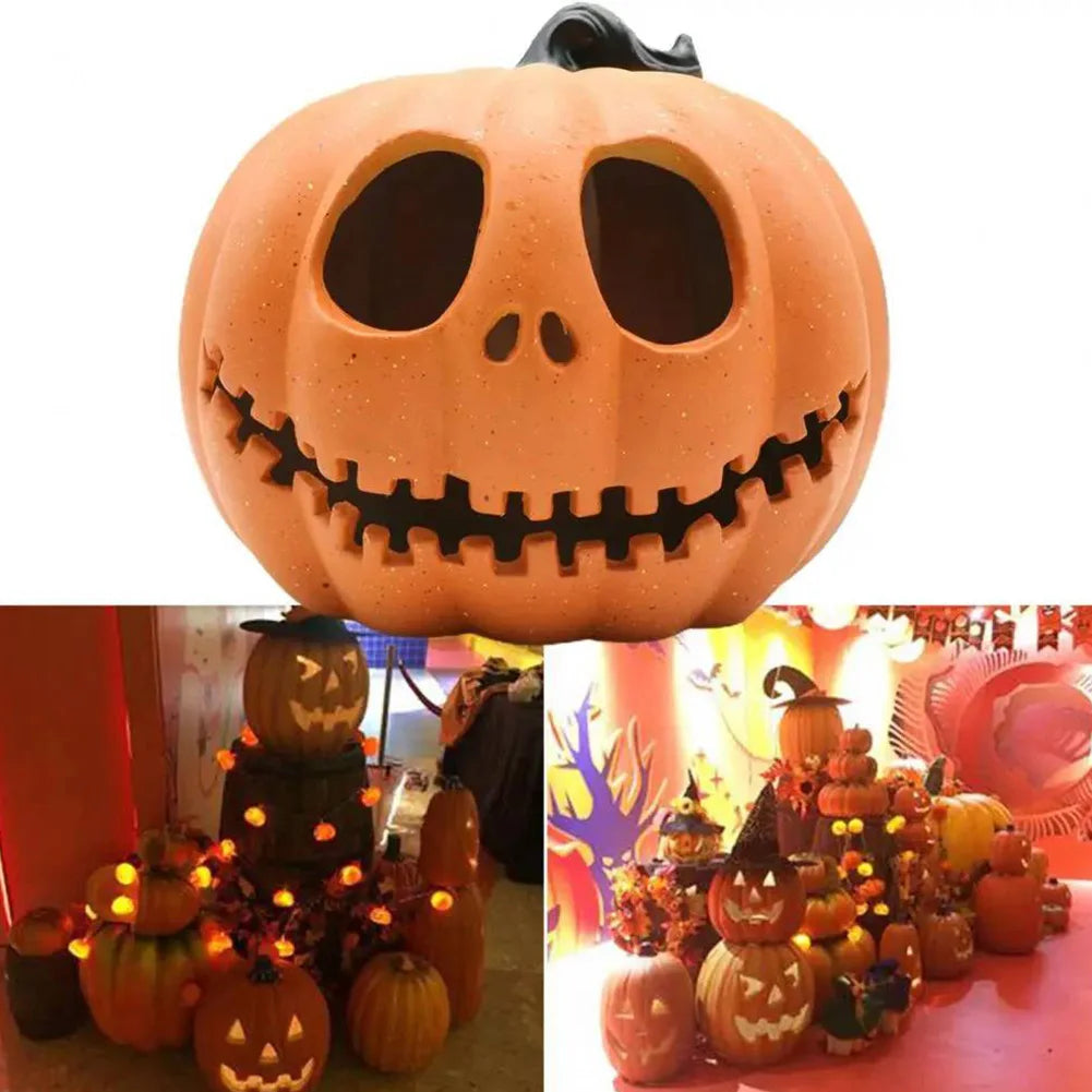 Halloween Pumpkin LED Lamp Creative Lantern Decoration Flashing Ghost Festival Indoor Garden Decor