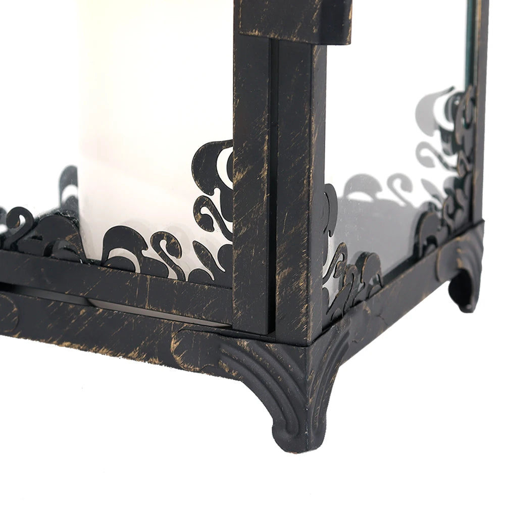 Vintage Metal Candle Holder Hanging Lantern For Outdoor Garden Lighting