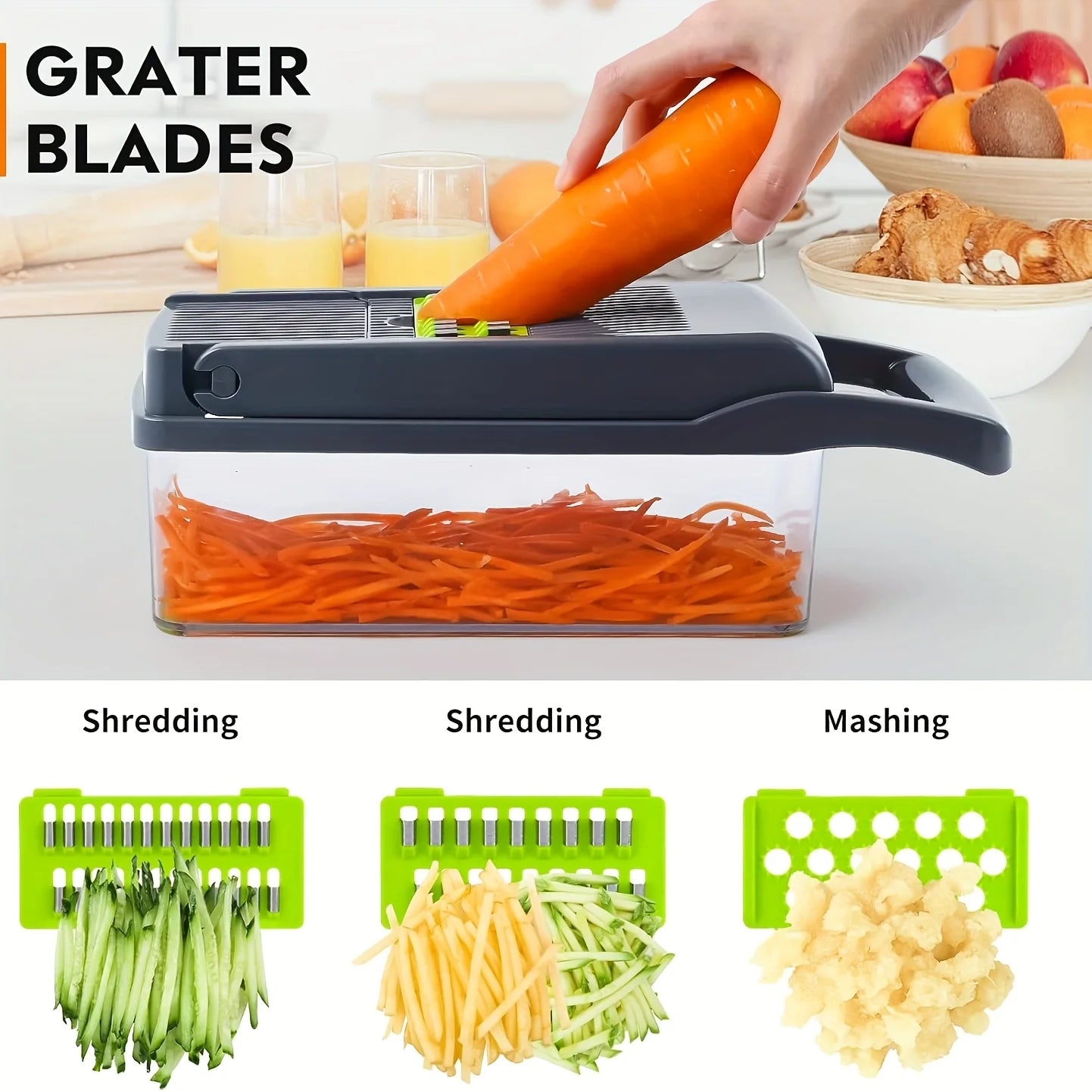 16 In 1 Vegetable Chopper Onion Slicer And Dicer Pro