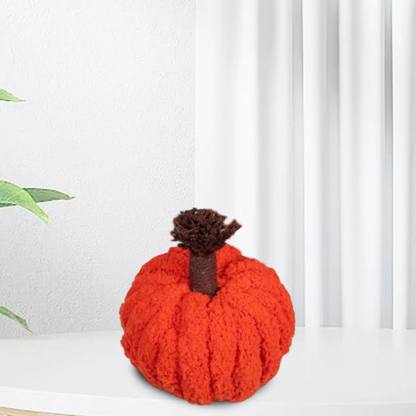Handmade Halloween Plush Ghost Decoration Set of 3 Crocheted Ghosts in Purple Green and White for Spooky Home Decor