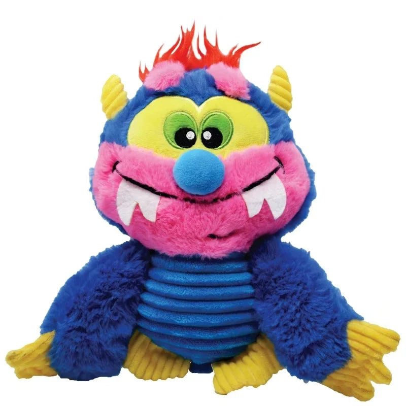Plush Monster Dog Toy With Squeaker And Crinkle Noises