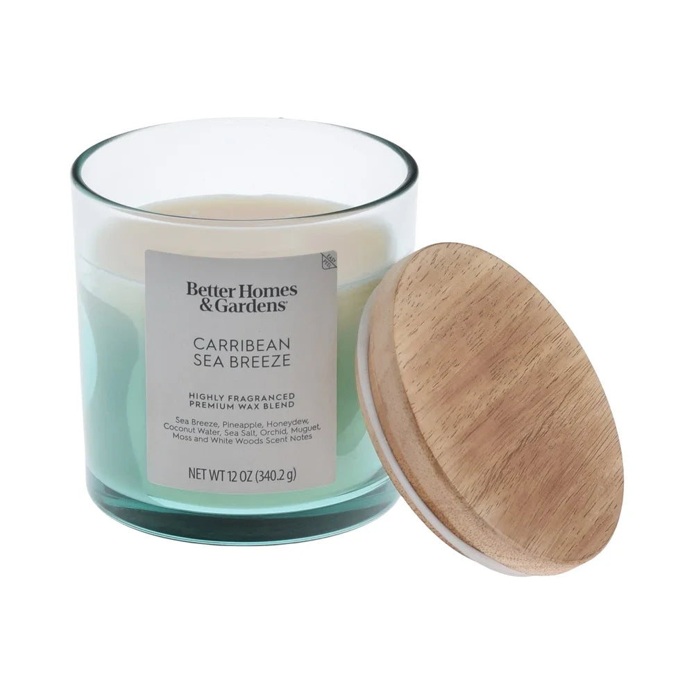 Ombre Scented Jar Candle 12oz Sea Breeze Pineapple