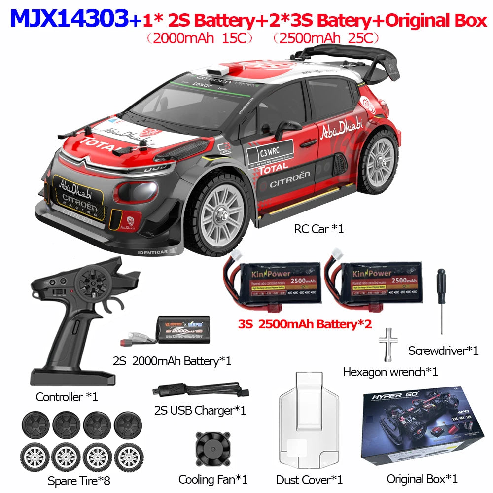 MJX Hyper Go RC Car 55kmh Brushless 4WD Off Road Toy