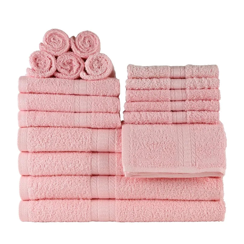 Comfy Cottage 18 Piece Cotton Towel Set Bath Towels
