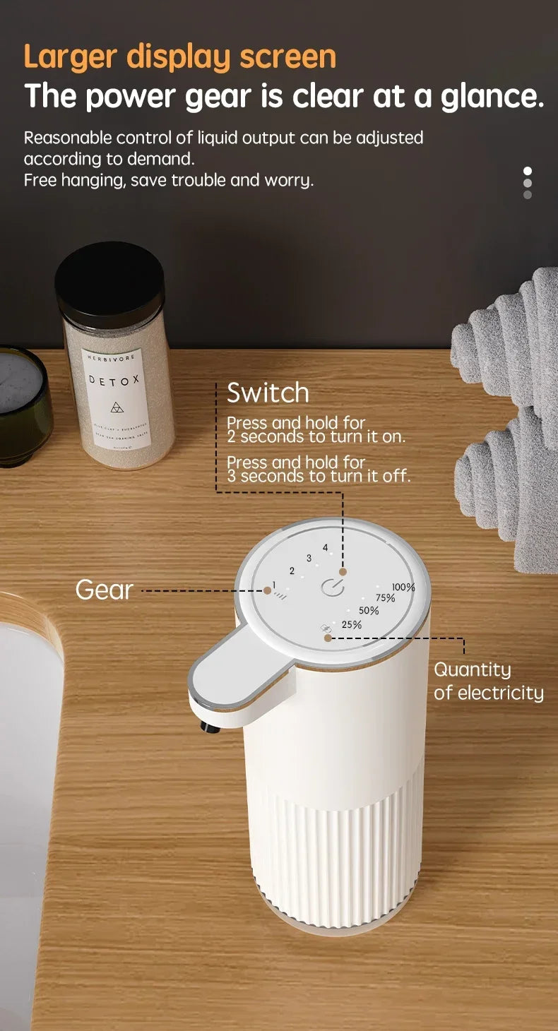 Automatic Soap Dispenser 360ml Type C White 4 Level Foam