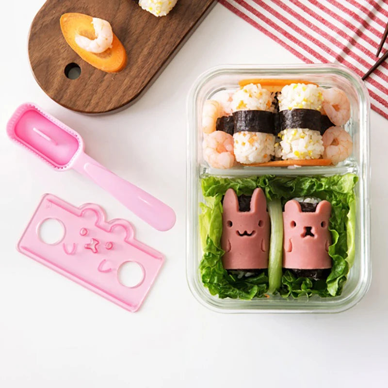 Creative 5 In 1 Cartoon Rice Ball Mold Onigiri Cutter
