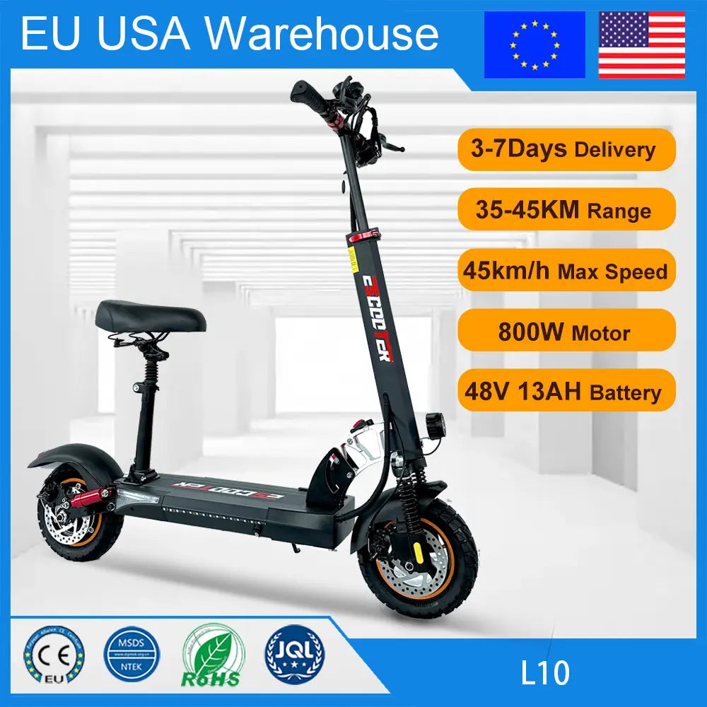 Emanba L10 Pro 800W Electric Kick Scooter 45 to 55km Range Per Charge Off Road