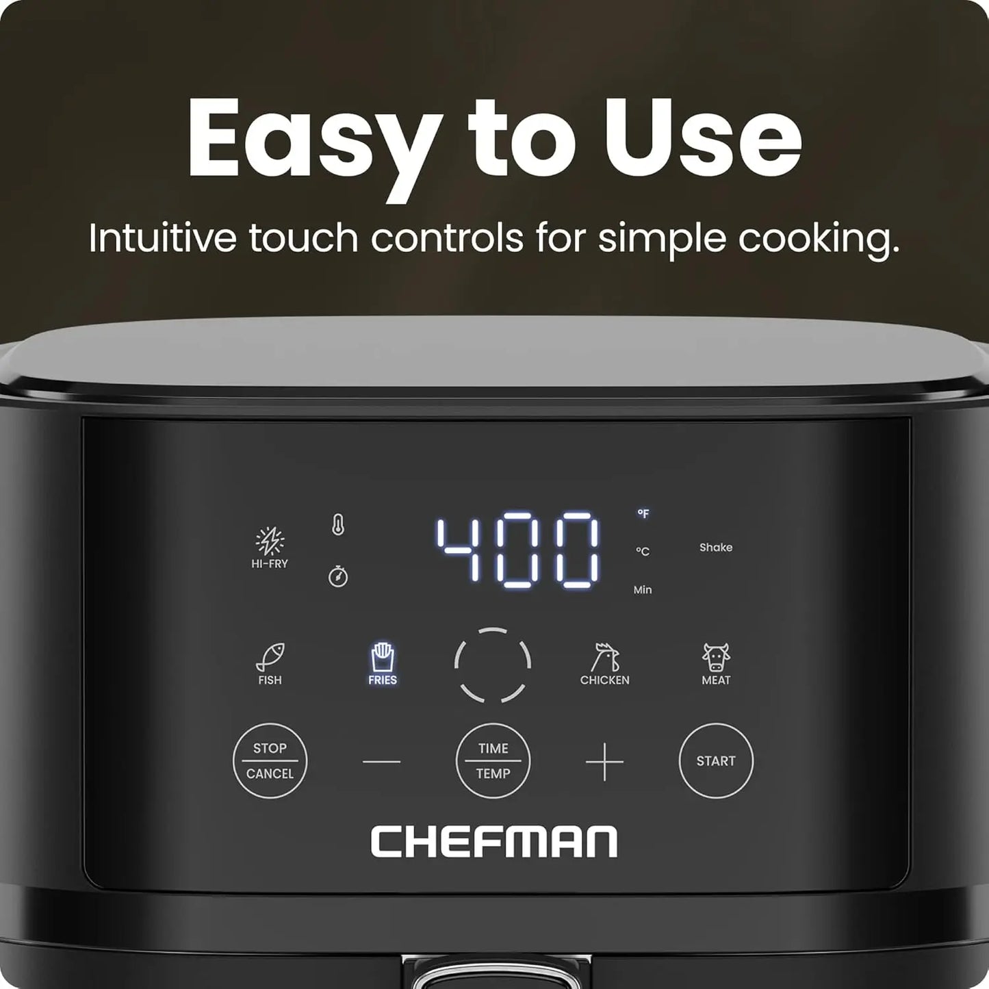 Air Fryer - 4 QT Compact Airfryer for Quick & Easy Meals in Minutes, Features Hi-Fry Technology for Extra Crisp, Touchscreen Con