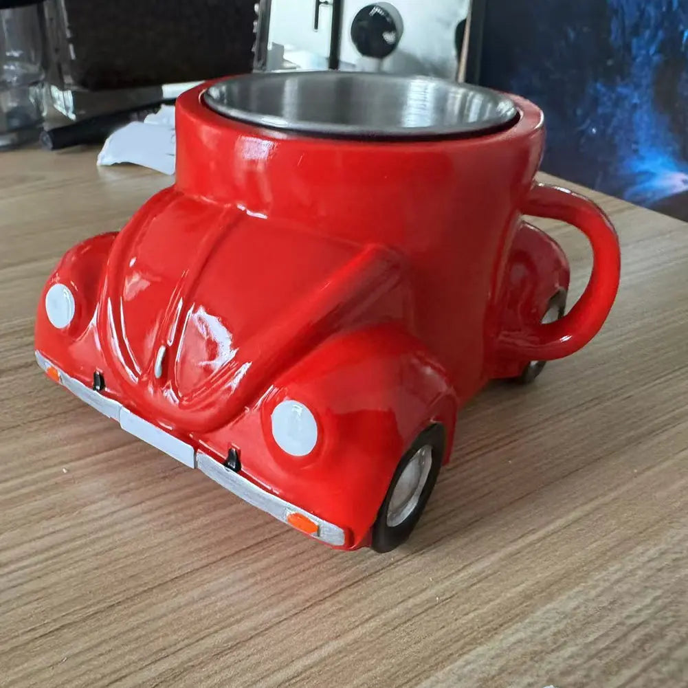 Stainless Steel Car Shaped Coffee Mug 150ml Retro Novelty