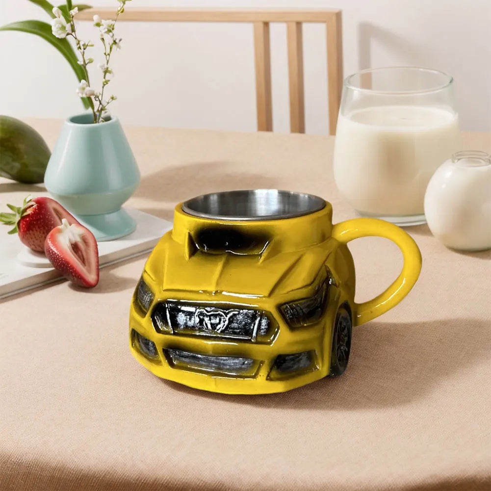 Handcrafted Car Shaped Stainless Steel 300ML Coffee Mug