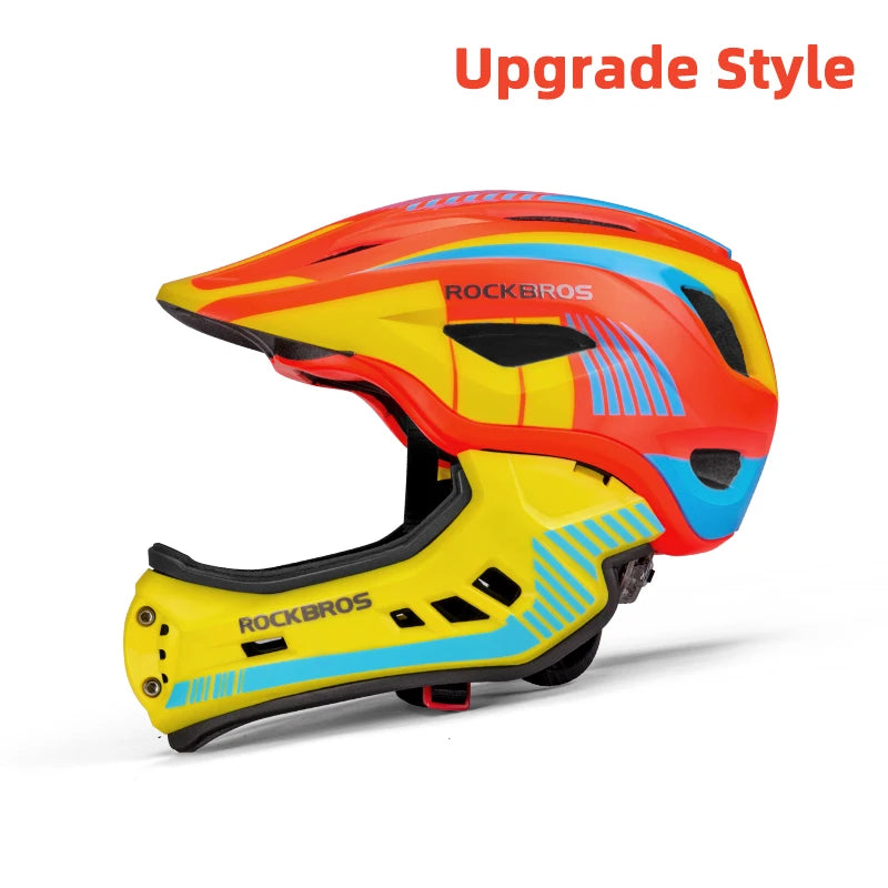 RockBros Child Cycling Helmet Impact Resistant Detachable Full Face Shield