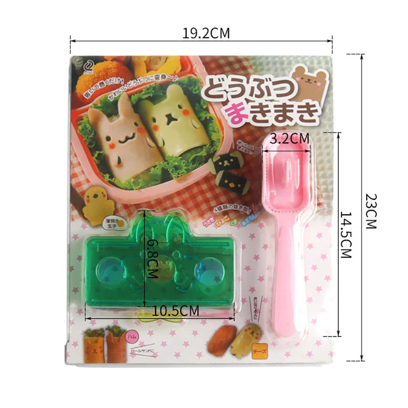 Creative 5 In 1 Cartoon Rice Ball Mold Onigiri Cutter