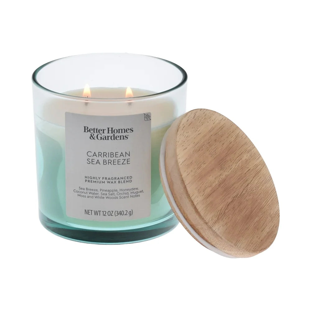 Ombre Scented Jar Candle 12oz Sea Breeze Pineapple