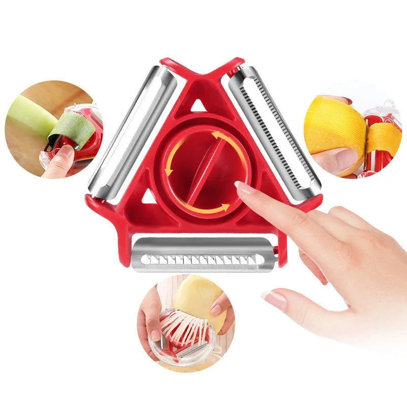 ThreeInOne Kitchen Peeler Grater Carrot Cutter Fruit Tool