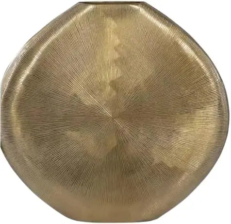 Gold Metal Vase Elegant Decorative Flower Vase for Home Décor Living Room Bedroom or Office Modern Minimalist Design Durable