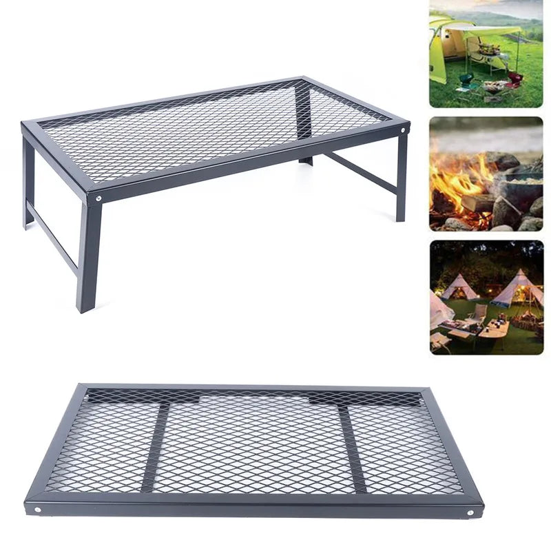 Folding Outdoor Camping BBQ Grill Portable Stand Equipment Picnic Cooking Grate Party Supplies