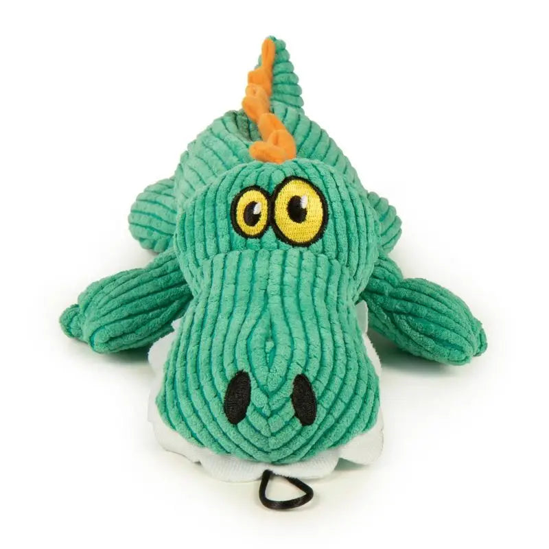 Plush Gator Dog Toy Silent Squeak Chew Resistant Durable