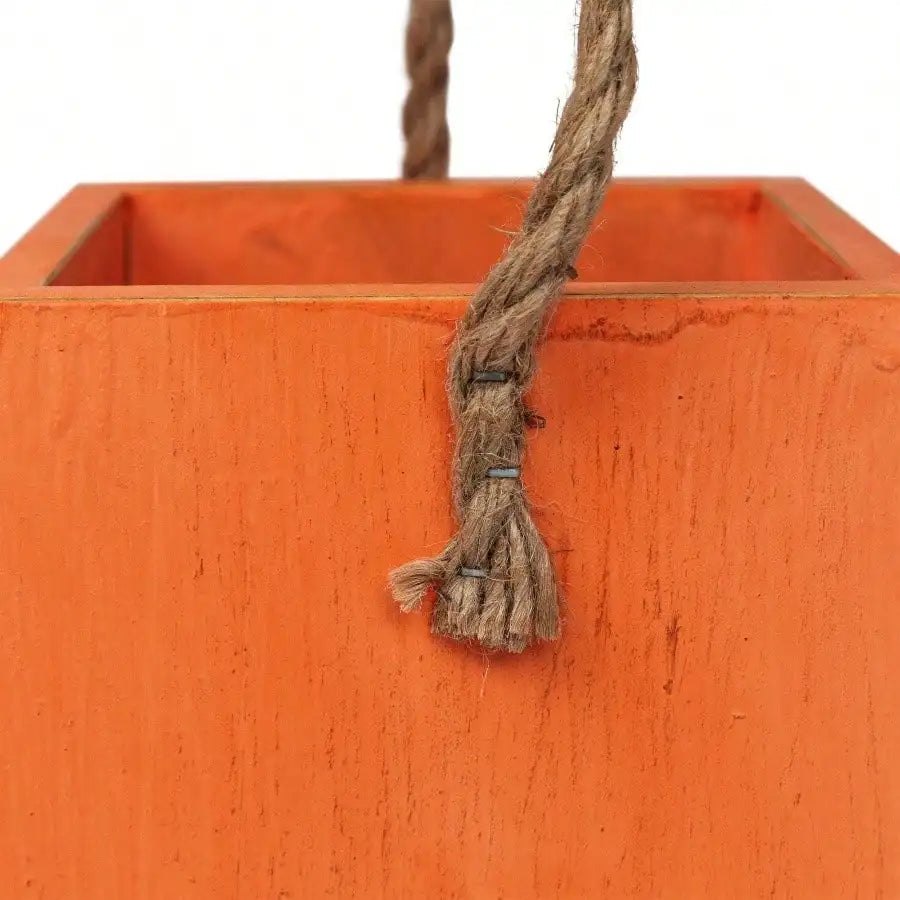 Large Scented Orange Halloween Candle Wood Wick 8 Hour Burn
