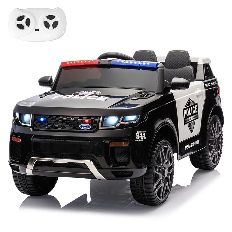 Kids 12V Fire Truck Ride On Car With Megaphone Ages 3 8