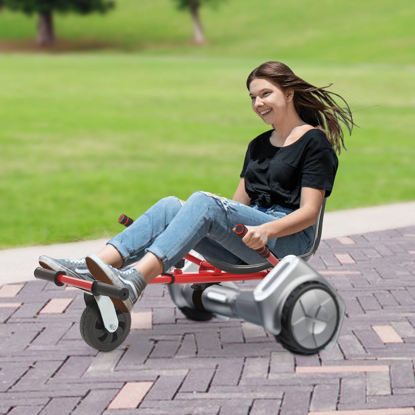 Adjustable Hoverboard Seat Attachment For Balancing Scooter