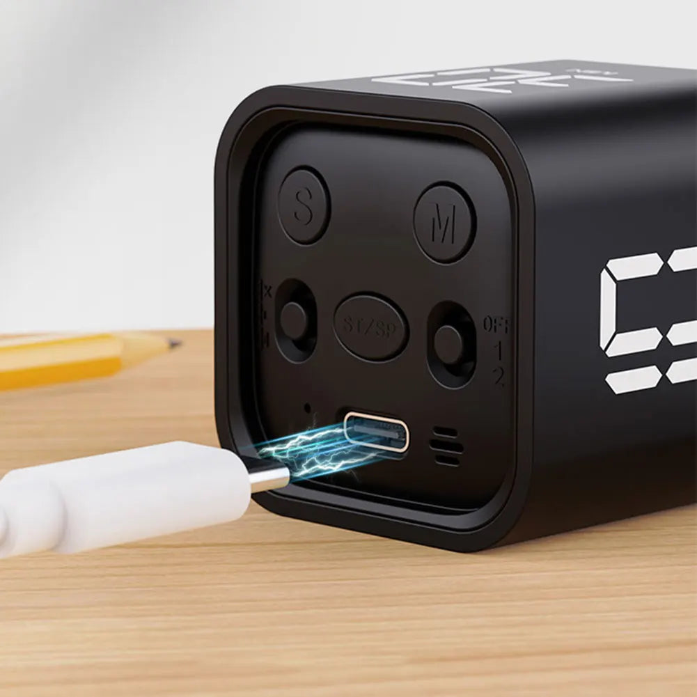 Productivity Cube Timer 5 10 30 60 Minute Digital Countdown