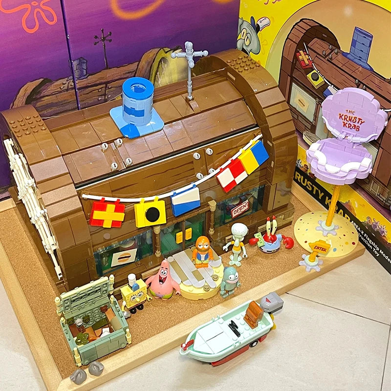 SpongeBob Patrick Star Krusty Krab Light Blocks Set
