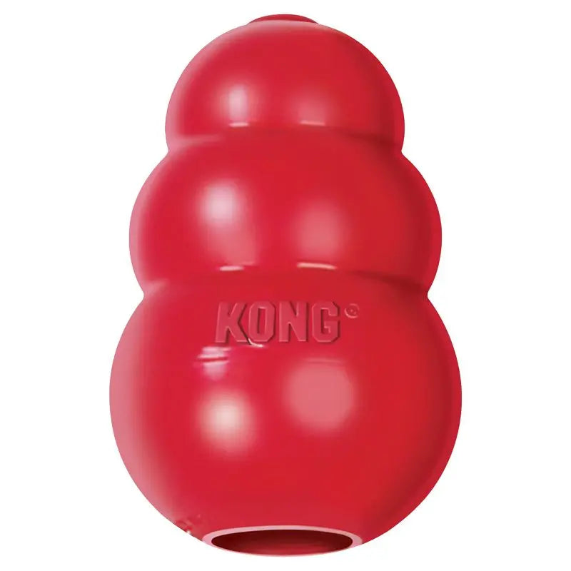 Classic Red Refillable Rubber Dog Toy for Stimulation