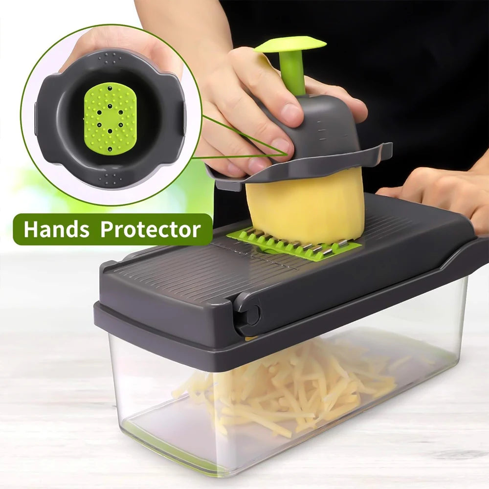 14 In 1 Multifunctional Vegetable Chopper Slicer Shredder