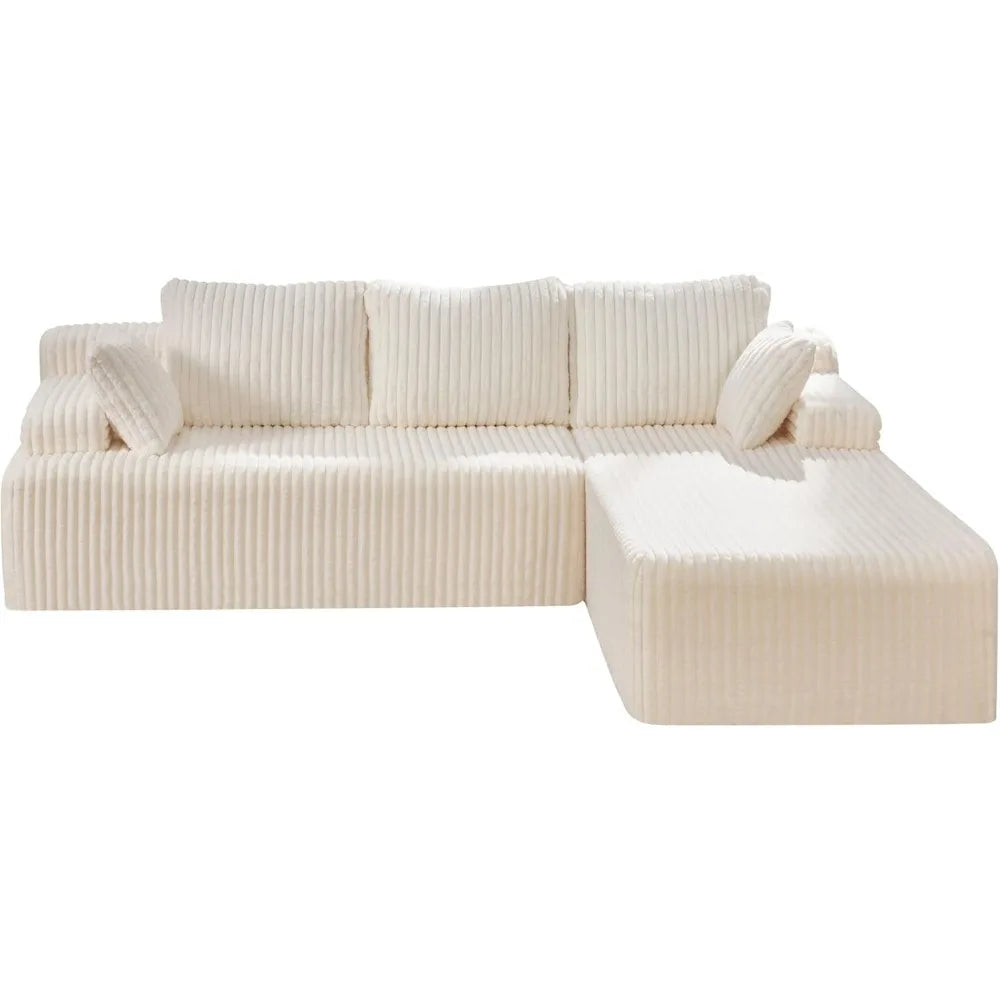 Modular Sectional Sofa L Shaped Memory Foam Living Room