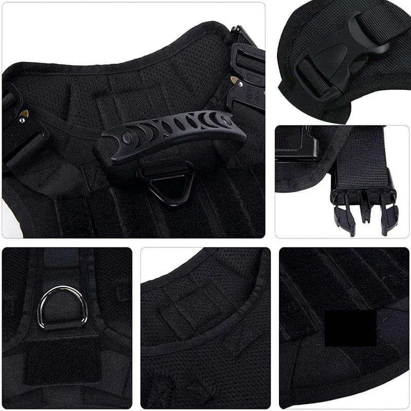 Tactical Military Vest German Shepherd Harness And Leash