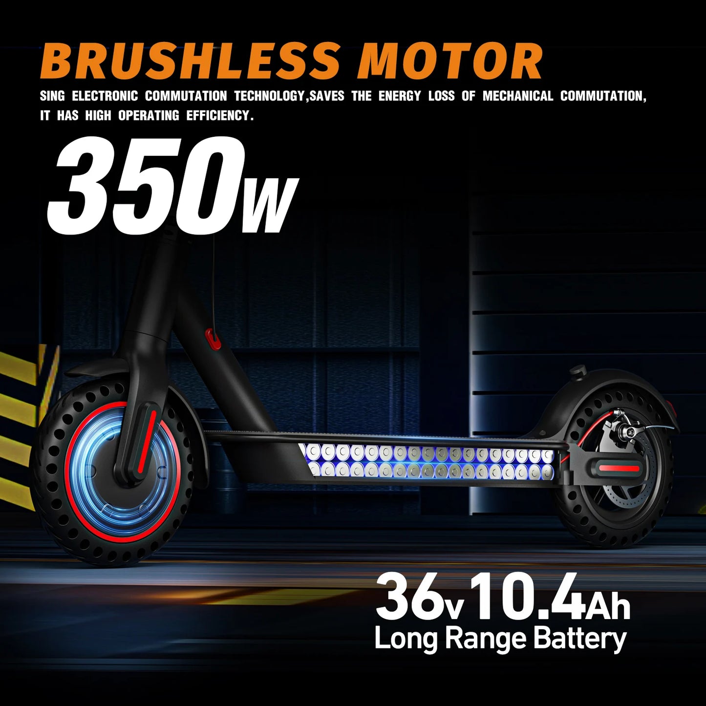 Foldable 350W Electric Scooter 30kmh Explosion Proof Tires