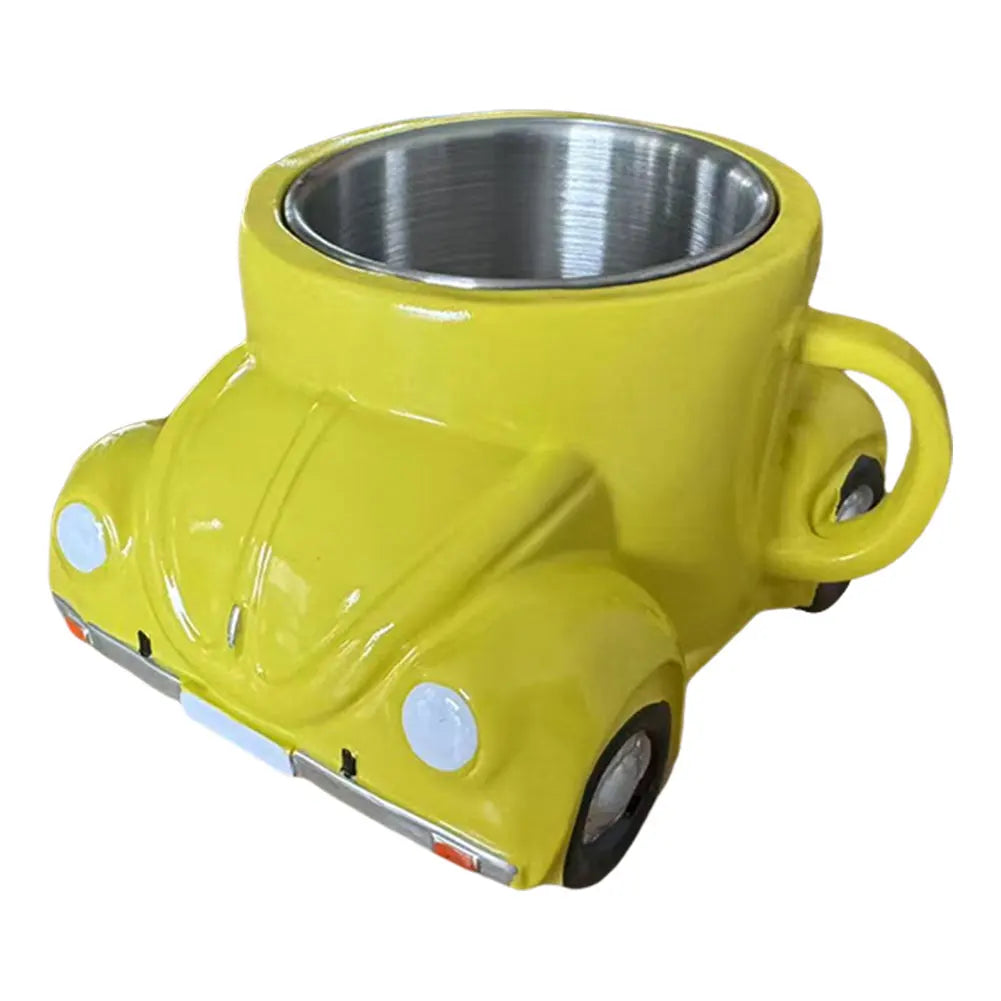 Stainless Steel Car Shaped Coffee Mug 150ml Retro Novelty